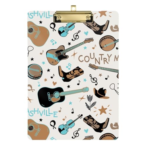 Kcldeci Acryl-Klemmbretter mit Musikinstrumenten, A4, Briefgröße, Klemmbrett für Klassenzimmer, Studenten, Lehrer, Frauen, Kinder, Gold, 30,5 x 22,9 cm Kcldeci Acryl-Klemmbretter mit Musikinstrumenten, A4, Briefgröße, Klemmbrett für Klassenzimmer, Studenten, Lehrer, Frauen, Kinder, Gold, 30,5 x 22,9 cm von Kcldeci
