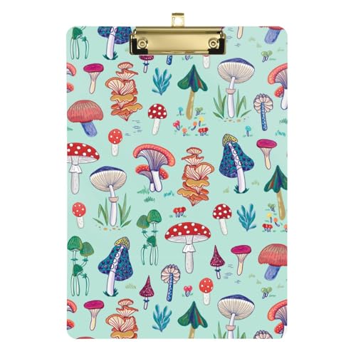Kcldeci Acryl-Klemmbretter mit Naturwaldpilzen, Standard-Buchstabe, A4, Klemmbretter für Klassenzimmer, Lehrer, Frauen, Klemmbrett, Büro, Schulbedarf, Silber, 30,5 x 22,9 cm Kcldeci Acryl-Klemmbretter mit Naturwaldpilzen, Standard-Buchstabe, A4, Klemmbretter für Klassenzimmer, Lehrer, Frauen, Klemmbrett, Büro, Schulbedarf, Silber, 30,5 x 22,9 cm von Kcldeci