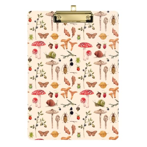 Kcldeci Acryl-Klemmbretter mit Pilzen, Beeren, Schnecke, Standard-Buchstabe, A4, Klemmbretter für Klassenzimmer, Lehrer, Frauen, Klemmbrett, Büro, Schulbedarf, Silber, 30,5 x 22,9 cm Kcldeci Acryl-Klemmbretter mit Pilzen, Beeren, Schnecke, Standard-Buchstabe, A4, Klemmbretter für Klassenzimmer, Lehrer, Frauen, Klemmbrett, Büro, Schulbedarf, Silber, 30,5 x 22,9 cm von Kcldeci