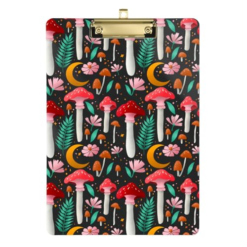 Kcldeci Acryl-Klemmbretter mit Pilzen, Wildblumen, Standard-Buchstabe, A4, Klemmbretter für Klassenzimmer, Lehrer, Frauen, Klemmbrett, Büro, Schulbedarf, Silber, 30,5 x 22,9 cm Kcldeci Acryl-Klemmbretter mit Pilzen, Wildblumen, Standard-Buchstabe, A4, Klemmbretter für Klassenzimmer, Lehrer, Frauen, Klemmbrett, Büro, Schulbedarf, Silber, 30,5 x 22,9 cm von Kcldeci