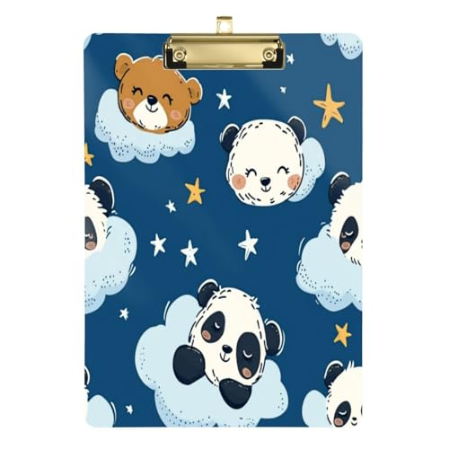 Kcldeci Bear Stars Acryl-Klemmbrett A4 Größe Klemmbretter für Klassenzimmer, Krankenpflege, Hartfaserplatte für Bürobedarf, Schule, Gold, 30,5 x 22,9 cm Kcldeci Bear Stars Acryl-Klemmbrett A4 Größe Klemmbretter für Klassenzimmer, Krankenpflege, Hartfaserplatte für Bürobedarf, Schule, Gold, 30,5 x 22,9 cm von Kcldeci