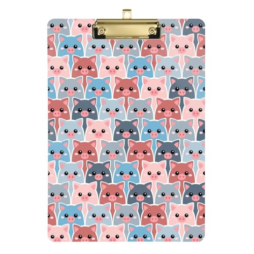Kcldeci Browm Acryl-Klemmbretter mit rosa Schweinemuster, Standard-Buchstabe, A4, Klemmbretter für Klassenzimmer, Lehrer, Frauen, Klemmbrett, Büro, Schulbedarf, Silber, 30,5 x 22,9 cm Kcldeci Browm Acryl-Klemmbretter mit rosa Schweinemuster, Standard-Buchstabe, A4, Klemmbretter für Klassenzimmer, Lehrer, Frauen, Klemmbrett, Büro, Schulbedarf, Silber, 30,5 x 22,9 cm von Kcldeci