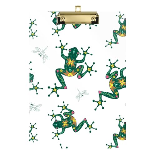 Kcldeci Cartoon-Klemmbretter aus Acryl, Motiv: niedliche Frösche, Standard-Buchstabe, A4, Klemmbretter für Klassenzimmer, Lehrer, Frauen, Klemmbrett, Büro, Schulbedarf, Gold, 30,5 x 22,9 cm Kcldeci Cartoon-Klemmbretter aus Acryl, Motiv: niedliche Frösche, Standard-Buchstabe, A4, Klemmbretter für Klassenzimmer, Lehrer, Frauen, Klemmbrett, Büro, Schulbedarf, Gold, 30,5 x 22,9 cm von Kcldeci