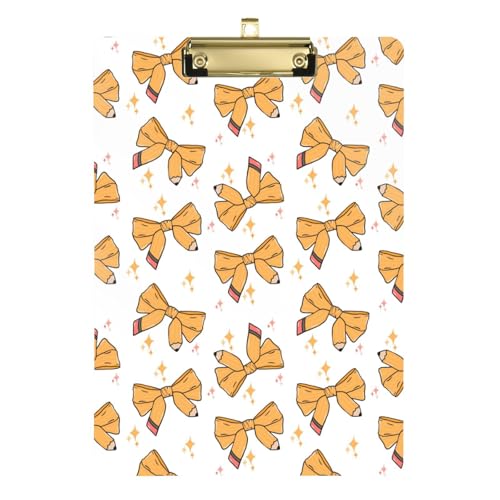 Kcldeci Coquette Schleifen-Acryl-Klemmbretter, Standard-Buchstabe, A4, Klemmbretter für Klassenzimmer, Lehrer, Frauen, Klemmbrett, Büro, Schulbedarf, Silber, 30,5 x 22,9 cm Kcldeci Coquette Schleifen-Acryl-Klemmbretter, Standard-Buchstabe, A4, Klemmbretter für Klassenzimmer, Lehrer, Frauen, Klemmbrett, Büro, Schulbedarf, Silber, 30,5 x 22,9 cm von Kcldeci