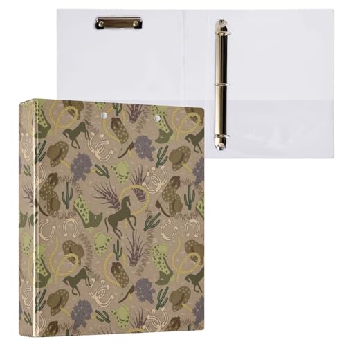 Kcldeci Cowboy Chic 3-Ringbuch, 1 Packung, 3,8 cm, runder Ring für Papier, Hardcover für Schule, Büro und Zuhause Kcldeci Cowboy Chic 3-Ringbuch, 1 Packung, 3,8 cm, runder Ring für Papier, Hardcover für Schule, Büro und Zuhause von Kcldeci