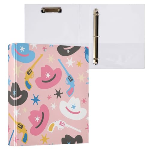 Kcldeci Cowboyhüte, Sheriff-Sterne, 3 Ringordner, 1 Packung, 3,8 cm, runder Ring für Papier, Hardcover für Schule, Büro und Zuhause Kcldeci Cowboyhüte, Sheriff-Sterne, 3 Ringordner, 1 Packung, 3,8 cm, runder Ring für Papier, Hardcover für Schule, Büro und Zuhause von Kcldeci