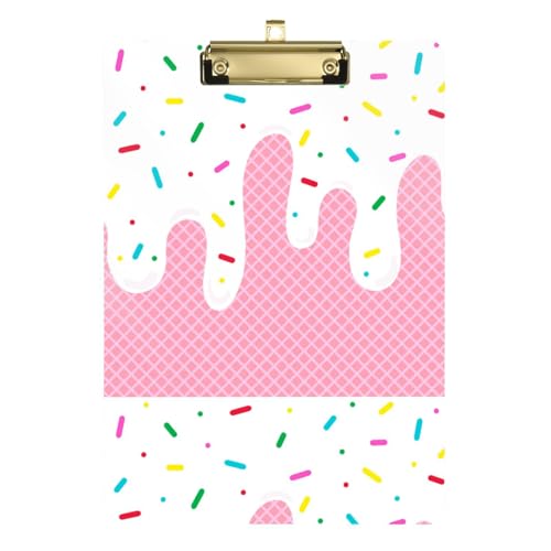 Kcldeci Eiscreme-Klemmbretter aus geschmolzenem Acryl, Standard-A4, Briefgröße, Klemmbrett für Klassenzimmer, Schule und Büro, für Kinder, Studenten, Lehrer, Gold, 30,5 x 22,9 cm Kcldeci Eiscreme-Klemmbretter aus geschmolzenem Acryl, Standard-A4, Briefgröße, Klemmbrett für Klassenzimmer, Schule und Büro, für Kinder, Studenten, Lehrer, Gold, 30,5 x 22,9 cm von Kcldeci