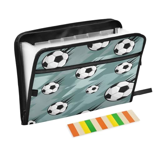 Kcldeci Fächermappe, Fußball, Urban Geometrisch, Fußball, Sport, 13 Taschen, Akkordeon-Ordner, A4, Briefgröße, Papier, Dokumente, Quittungen, Organizer, Akkordean-Aktenordner für Klassenzimmer, H Kcldeci Fächermappe, Fußball, Urban Geometrisch, Fußball, Sport, 13 Taschen, Akkordeon-Ordner, A4, Briefgröße, Papier, Dokumente, Quittungen, Organizer, Akkordean-Aktenordner für Klassenzimmer, H von Kcldeci