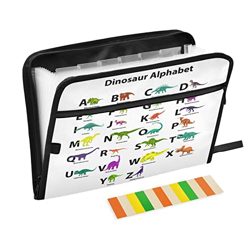 Kcldeci Fächermappe ABC Dinosaurier Dinosaurier Alphabet 13 Taschen Akkordian Aktenhalter Organizer A4 Briefgröße Papier Dokument Quittung Organizer Akkordeon Aktenordner Kcldeci Fächermappe ABC Dinosaurier Dinosaurier Alphabet 13 Taschen Akkordian Aktenhalter Organizer A4 Briefgröße Papier Dokument Quittung Organizer Akkordeon Aktenordner von Kcldeci