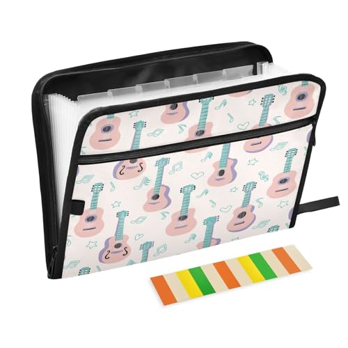 Kcldeci Fächermappe für Akustikgitarre, 13 Fächer, Akkordeon-Aktenordner, A4, Briefgröße, Papier, Dokumente, Quittungen, Organizer, Akkordean-Aktenordner für Klassenzimmer, Zuhause, Büro und Reisen Kcldeci Fächermappe für Akustikgitarre, 13 Fächer, Akkordeon-Aktenordner, A4, Briefgröße, Papier, Dokumente, Quittungen, Organizer, Akkordean-Aktenordner für Klassenzimmer, Zuhause, Büro und Reisen von Kcldeci