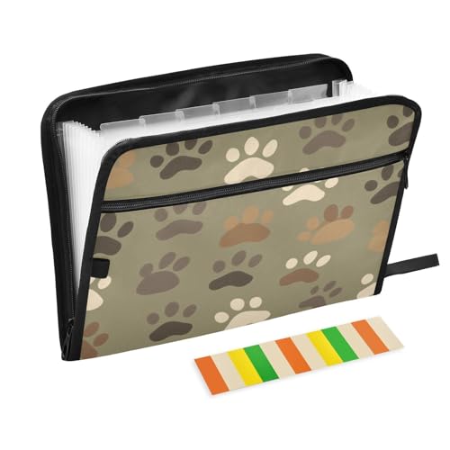 Kcldeci Fächermappe mit 13 Fächern, A4-Format, für Papier, Dokumente, Quittungen, Akkordeon, für Klassenzimmer, Zuhause, Büro und Büro, Tarnmuster, Braun Kcldeci Fächermappe mit 13 Fächern, A4-Format, für Papier, Dokumente, Quittungen, Akkordeon, für Klassenzimmer, Zuhause, Büro und Büro, Tarnmuster, Braun von Kcldeci