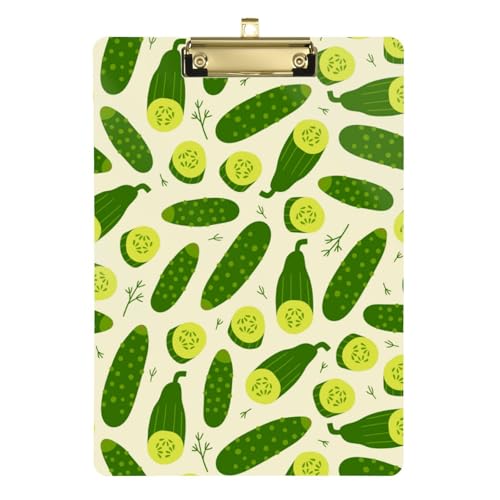 Kcldeci Gurken-Küchen-Klemmbretter aus Acryl, Standard-Buchstabe, A4, Klemmbretter für Klassenzimmer, Lehrer, Frauen, Klemmbrett, Büro, Schulbedarf, Gold, 30,5 x 22,9 cm Kcldeci Gurken-Küchen-Klemmbretter aus Acryl, Standard-Buchstabe, A4, Klemmbretter für Klassenzimmer, Lehrer, Frauen, Klemmbrett, Büro, Schulbedarf, Gold, 30,5 x 22,9 cm von Kcldeci