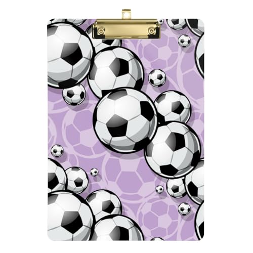 Kcldeci Klemmbretter aus Acryl, Motiv: Fußball, Lila, Standard-Buchstabe, A4, Klemmbretter für Klassenzimmer, Lehrer, Frauen, Klemmbrett, Büro, Schulbedarf, Silber, 30,5 x 22,9 cm Kcldeci Klemmbretter aus Acryl, Motiv: Fußball, Lila, Standard-Buchstabe, A4, Klemmbretter für Klassenzimmer, Lehrer, Frauen, Klemmbrett, Büro, Schulbedarf, Silber, 30,5 x 22,9 cm von Kcldeci