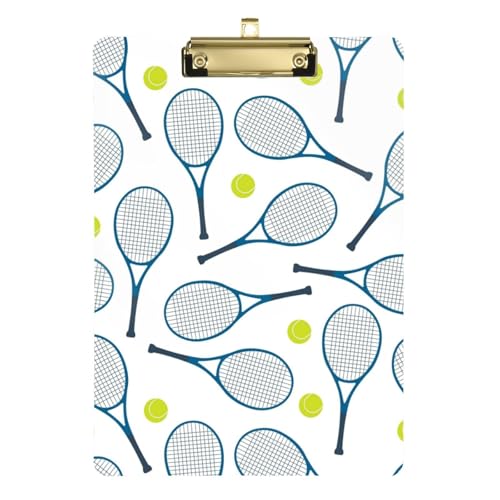 Kcldeci Klemmbretter für Tennisschläger, Bälle, Acryl, Standard-Buchstabe, A4, Klemmbretter für Klassenzimmer, Lehrer, Frauen, Klemmbrett, Büro, Schulbedarf, Silber, 30,5 x 22,9 cm Kcldeci Klemmbretter für Tennisschläger, Bälle, Acryl, Standard-Buchstabe, A4, Klemmbretter für Klassenzimmer, Lehrer, Frauen, Klemmbrett, Büro, Schulbedarf, Silber, 30,5 x 22,9 cm von Kcldeci