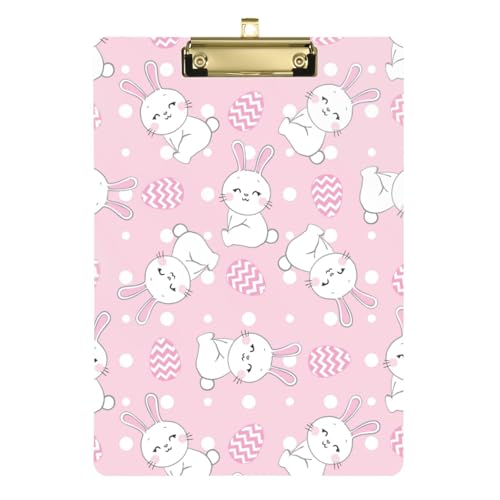 Kcldeci Klemmbretter mit Gänseblümchen und Hasen auf rosa Acryl-Klemmbrettern für Klassenzimmer, Lehrer, Frauen, Klemmbrett, Büro, Schulbedarf, Gold, 30,5 x 22,9 cm Kcldeci Klemmbretter mit Gänseblümchen und Hasen auf rosa Acryl-Klemmbrettern für Klassenzimmer, Lehrer, Frauen, Klemmbrett, Büro, Schulbedarf, Gold, 30,5 x 22,9 cm von Kcldeci