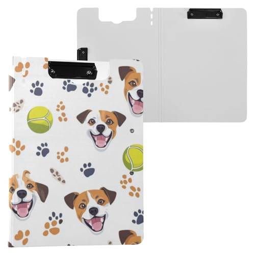 Kcldeci Klemmbrettmappe, Jack Russell Terrier, Hundegesichter, A4, faltbare Klemmbretter, Aktenordner, Klapp-Schreibblock für Memo-Formulare, Dokumente, Schule, Büro, Arbeit Kcldeci Klemmbrettmappe, Jack Russell Terrier, Hundegesichter, A4, faltbare Klemmbretter, Aktenordner, Klapp-Schreibblock für Memo-Formulare, Dokumente, Schule, Büro, Arbeit von Kcldeci