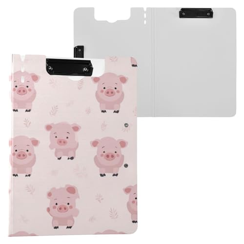 Kcldeci Klemmbrettmappe, ein süßes Schwein auf A4, faltbare Klemmbretter, Klapp-Schreibblock für Memo-Formulare, Dokumente und Schule, Büro, Arbeit Kcldeci Klemmbrettmappe, ein süßes Schwein auf A4, faltbare Klemmbretter, Klapp-Schreibblock für Memo-Formulare, Dokumente und Schule, Büro, Arbeit von Kcldeci