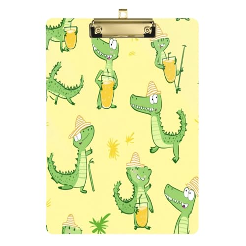 Kcldeci Krokodilsaft-Acryl-Klemmbrett, A4-Größe, Klemmbretter für Klassenzimmer, Krankenpflege, Hartfaserplatte für Bürobedarf, Schulgold, 30,5 x 22,9 cm Kcldeci Krokodilsaft-Acryl-Klemmbrett, A4-Größe, Klemmbretter für Klassenzimmer, Krankenpflege, Hartfaserplatte für Bürobedarf, Schulgold, 30,5 x 22,9 cm von Kcldeci