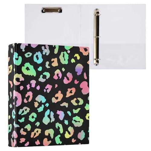 Kcldeci Leoparden-Farbverlauf, Geparden-3-Ringbuch, 2 Stück, 3,8 cm, runder Ring für Papier in Briefgröße, Hardcover-Ordner für Schule, Büro und Zuhause Kcldeci Leoparden-Farbverlauf, Geparden-3-Ringbuch, 2 Stück, 3,8 cm, runder Ring für Papier in Briefgröße, Hardcover-Ordner für Schule, Büro und Zuhause von Kcldeci