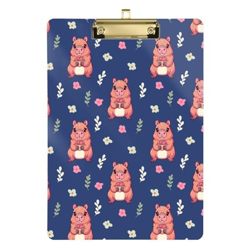 Kcldeci Niedliche Capybara Saftige Erdbeer-Acryl-Klemmbretter, A4, Briefgröße, Klemmbrett für Klassenzimmer, Studenten, Lehrer, Frauen, Kinder, Silber, 30,5 x 22,9 cm Kcldeci Niedliche Capybara Saftige Erdbeer-Acryl-Klemmbretter, A4, Briefgröße, Klemmbrett für Klassenzimmer, Studenten, Lehrer, Frauen, Kinder, Silber, 30,5 x 22,9 cm von Kcldeci