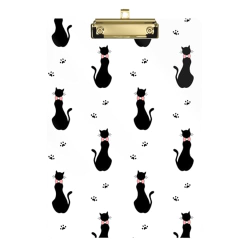 Kcldeci Niedliche Cartoon-Klemmbretter aus Acryl, schwarze Katzen, Standard-Buchstabe, A4, Klemmbretter für Klassenzimmer, Lehrer, Frauen, Klemmbrett, Büro, Schulbedarf, Gold, 30,5 x 22,9 cm Kcldeci Niedliche Cartoon-Klemmbretter aus Acryl, schwarze Katzen, Standard-Buchstabe, A4, Klemmbretter für Klassenzimmer, Lehrer, Frauen, Klemmbrett, Büro, Schulbedarf, Gold, 30,5 x 22,9 cm von Kcldeci