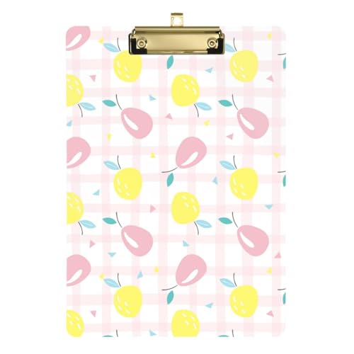 Kcldeci Niedliche Früchte Acryl-Klemmbretter Standard-Buchstabe A4 Größe Klemmbretter für Klassenzimmer, Lehrer, Frauen, Klemmbrett, Büro, Schulbedarf, Silber, 30,5 x 22,9 cm Kcldeci Niedliche Früchte Acryl-Klemmbretter Standard-Buchstabe A4 Größe Klemmbretter für Klassenzimmer, Lehrer, Frauen, Klemmbrett, Büro, Schulbedarf, Silber, 30,5 x 22,9 cm von Kcldeci