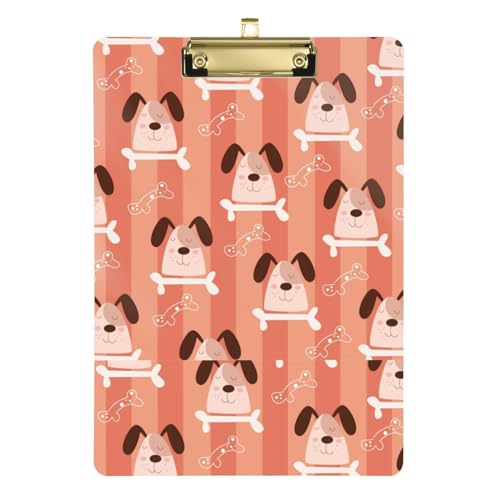 Kcldeci Niedliche Hundeköpfe, Acryl-Klemmbretter, Standard-A4, Briefgröße, Klemmbrett für Klassenzimmer, Schule und Büro, für Kinder, Studenten, Lehrer, Silber, 30,5 x 22,9 cm Kcldeci Niedliche Hundeköpfe, Acryl-Klemmbretter, Standard-A4, Briefgröße, Klemmbrett für Klassenzimmer, Schule und Büro, für Kinder, Studenten, Lehrer, Silber, 30,5 x 22,9 cm von Kcldeci