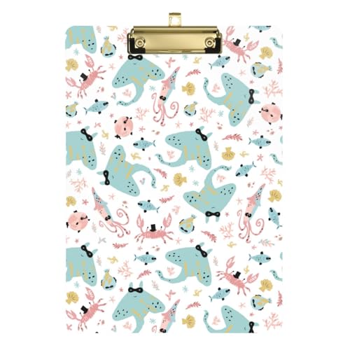 Kcldeci Niedliche Tintenfisch-Klemmbretter aus Acryl, Standard-Buchstabe, A4, Klemmbretter für Klassenzimmer, Lehrer, Frauen, Klemmbrett, Büro, Schulbedarf, Gold, 30,5 x 22,9 cm Kcldeci Niedliche Tintenfisch-Klemmbretter aus Acryl, Standard-Buchstabe, A4, Klemmbretter für Klassenzimmer, Lehrer, Frauen, Klemmbrett, Büro, Schulbedarf, Gold, 30,5 x 22,9 cm von Kcldeci