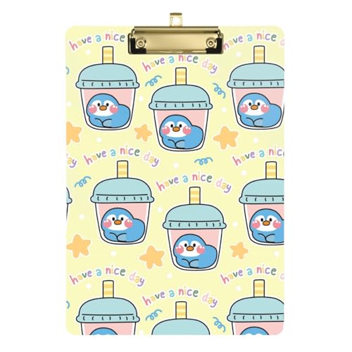 Kcldeci Niedlicher Pinguin in Seifenblasenmilch Acryl-Klemmbretter Standard-Buchstabe A4 Größe Klemmbretter für Klassenzimmer, Lehrer, Frauen, Klemmbrett, Büro, Schulbedarf, Gold, 30,5 x 22,9 cm Kcldeci Niedlicher Pinguin in Seifenblasenmilch Acryl-Klemmbretter Standard-Buchstabe A4 Größe Klemmbretter für Klassenzimmer, Lehrer, Frauen, Klemmbrett, Büro, Schulbedarf, Gold, 30,5 x 22,9 cm von Kcldeci