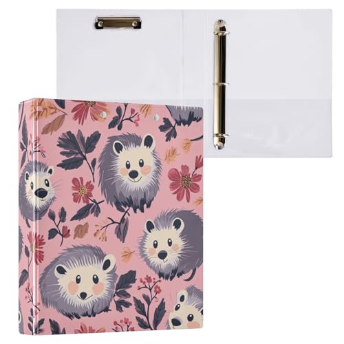 Kcldeci Opossums Hardcover 3-Ringbuch, Blumen und Blätter, 3,8 cm, runde Ringordner, Organizer, 200 Blatt für Büro/Zuhause/Schulanfang, 2 Stück Kcldeci Opossums Hardcover 3-Ringbuch, Blumen und Blätter, 3,8 cm, runde Ringordner, Organizer, 200 Blatt für Büro/Zuhause/Schulanfang, 2 Stück von Kcldeci