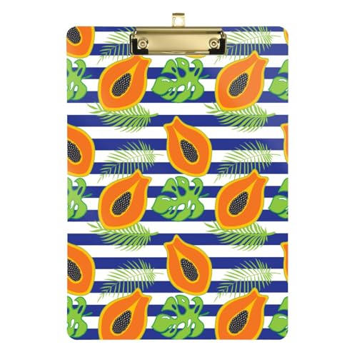 Kcldeci Papaya Klemmbrett aus Acryl, A4, Buchstabengröße, Klemmbrett für Klassenzimmer, Studenten, Lehrer, Frauen, Kinder, Silber, 30,5 x 22,9 cm Kcldeci Papaya Klemmbrett aus Acryl, A4, Buchstabengröße, Klemmbrett für Klassenzimmer, Studenten, Lehrer, Frauen, Kinder, Silber, 30,5 x 22,9 cm von Kcldeci