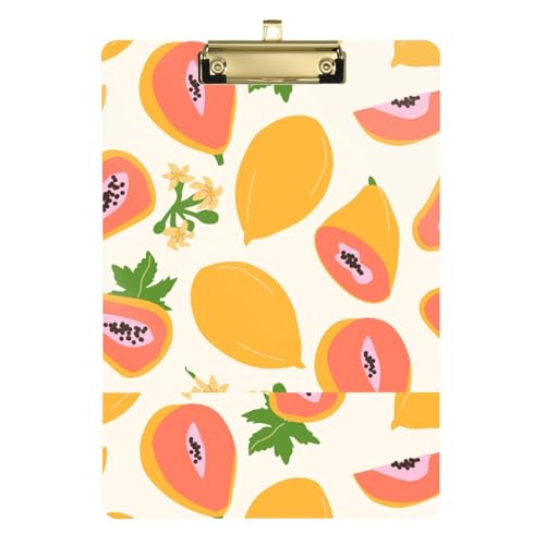 Kcldeci Papaya Poster-Klemmbretter aus Acryl, A4, Briefgröße, Klemmbrett für Klassenzimmer, Studenten, Lehrer, Frauen, Kinder, Silber, 30,5 x 22,9 cm Kcldeci Papaya Poster-Klemmbretter aus Acryl, A4, Briefgröße, Klemmbrett für Klassenzimmer, Studenten, Lehrer, Frauen, Kinder, Silber, 30,5 x 22,9 cm von Kcldeci
