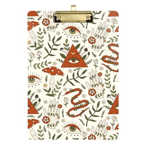 Kcldeci Pilz-Klemmbretter aus Acryl, Standard-Buchstabe, A4, Klemmbretter für Klassenzimmer, Lehrer, Frauen, Klemmbrett, Büro, Schulbedarf, Silber, 30,5 x 22,9 cm Kcldeci Pilz-Klemmbretter aus Acryl, Standard-Buchstabe, A4, Klemmbretter für Klassenzimmer, Lehrer, Frauen, Klemmbrett, Büro, Schulbedarf, Silber, 30,5 x 22,9 cm von Kcldeci