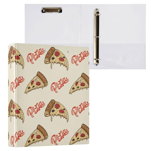 Kcldeci Pizza 3-Ringbuch, 1 Packung, Klemmbretter, 3,8 cm, runder Ring für Papier, Hardcover für Schule, Büro und Zuhause Kcldeci Pizza 3-Ringbuch, 1 Packung, Klemmbretter, 3,8 cm, runder Ring für Papier, Hardcover für Schule, Büro und Zuhause von Kcldeci