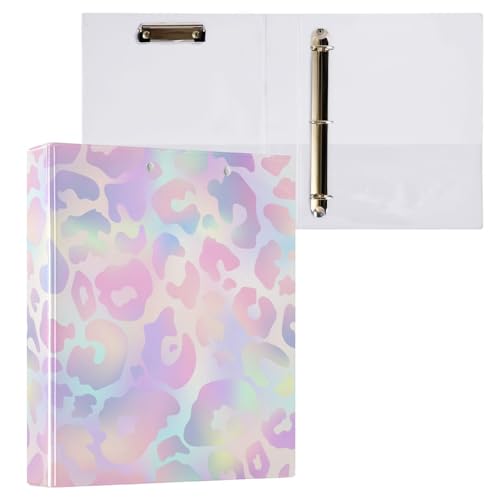 Kcldeci Ringbuch mit 3 Ringen, Leopardenmuster, Regenbogen, Gepardenhaut, 2 Stück, 3,8 cm, runder Ring für Papier in Briefgröße, Hardcover-Ordner für Schule, Büro und Zuhause Kcldeci Ringbuch mit 3 Ringen, Leopardenmuster, Regenbogen, Gepardenhaut, 2 Stück, 3,8 cm, runder Ring für Papier in Briefgröße, Hardcover-Ordner für Schule, Büro und Zuhause von Kcldeci