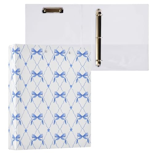 Kcldeci Ringbuch mit 3 Ringen, blaue Schleife, rotes Herz, 1 Packung, Klemmbretter, Aktenordner mit 3,8 cm rundem Ring für Papier, Hardcover für Schule, Büro und Zuhause Kcldeci Ringbuch mit 3 Ringen, blaue Schleife, rotes Herz, 1 Packung, Klemmbretter, Aktenordner mit 3,8 cm rundem Ring für Papier, Hardcover für Schule, Büro und Zuhause von Kcldeci