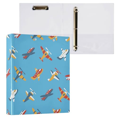 Kcldeci Sammelmappe mit 3 Ringen, Klemmbretter, 3,8 cm, runder Ring für Papier, Hardcover für Schule, Büro und Zuhause, 1 Stück von Kcldeci