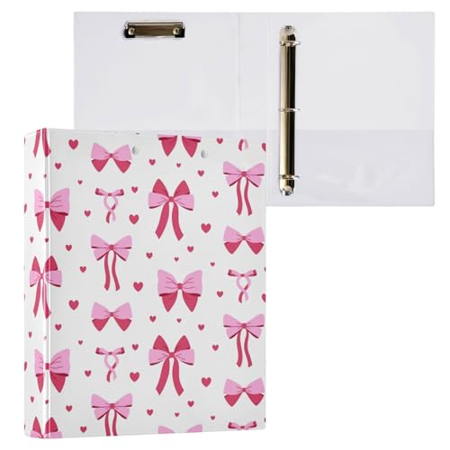 Kcldeci Schleifen und Bänder, 3-Ringbuch, 2 Stück, Klemmbretter, 3,8 cm, runder Ring für Papier, Hardcover für Schule, Büro und Zuhause Kcldeci Schleifen und Bänder, 3-Ringbuch, 2 Stück, Klemmbretter, 3,8 cm, runder Ring für Papier, Hardcover für Schule, Büro und Zuhause von Kcldeci