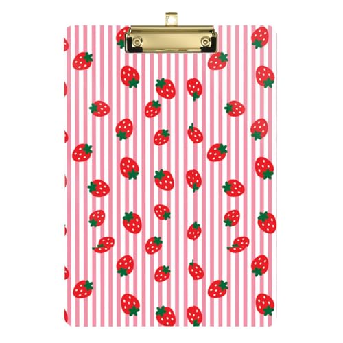 Kcldeci Strawberry Line Klemmbretter aus Acryl, Standard-A4, Briefgröße, Klemmbrett für Klassenzimmer, Schule und Büro, für Kinder, Studenten, Lehrer, Silber, 30,5 x 22,9 cm Kcldeci Strawberry Line Klemmbretter aus Acryl, Standard-A4, Briefgröße, Klemmbrett für Klassenzimmer, Schule und Büro, für Kinder, Studenten, Lehrer, Silber, 30,5 x 22,9 cm von Kcldeci