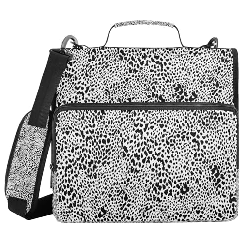 Kcldeci Trapper-Organizer mit Tierdruck, 3,8 cm, 3 Ringordner, Fächermappe für Schule und Büro von Kcldeci