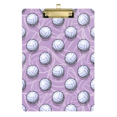Kcldeci Volleyball-Klemmbrett aus Acryl, A4, Briefgröße, Klemmbrett für Klassenzimmer, Studenten, Lehrer, Frauen, Kinder, Silber, 30,5 x 22,9 cm Kcldeci Volleyball-Klemmbrett aus Acryl, A4, Briefgröße, Klemmbrett für Klassenzimmer, Studenten, Lehrer, Frauen, Kinder, Silber, 30,5 x 22,9 cm von Kcldeci
