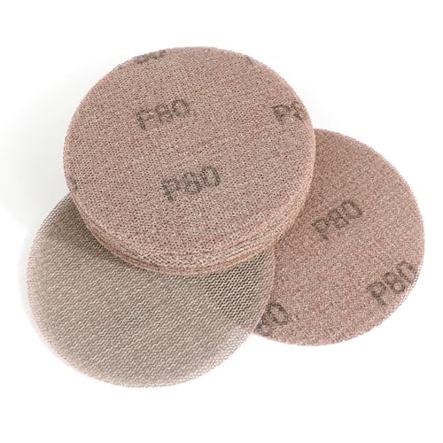Kcmell 20 Stück 125 mm Netz-Schleifscheiben, Körnung 80, 12,7 cm, Klett-Schleifscheiben, Anti-blockierende Netz-Schleifscheiben, staubfrei, Exzenterschleifscheiben, Schleifpapier zum Schleifen Kcmell 20 Stück 125 mm Netz-Schleifscheiben, Körnung 80, 12,7 cm, Klett-Schleifscheiben, Anti-blockierende Netz-Schleifscheiben, staubfrei, Exzenterschleifscheiben, Schleifpapier zum Schleifen von Kcmell