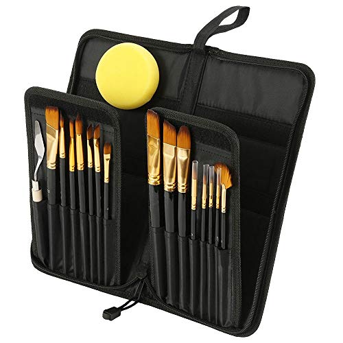 Kcvzitrds 17-teiliges Set mit Pinseln, Aquarell, Gouache, weich, Malerei, runde Spitze, Stift, Malerei, Pinsel, Set, Kunst, Zubehör Kcvzitrds 17-teiliges Set mit Pinseln, Aquarell, Gouache, weich, Malerei, runde Spitze, Stift, Malerei, Pinsel, Set, Kunst, Zubehör von Kcvzitrds