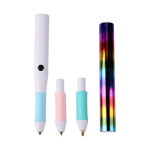 Kcvzitrds 3 austauschbare Spitzengrößen, USB-Heizstift für Heißmarkierung, glänzendes Handschrift-Set, Stifte mit Heizfolie von Kcvzitrds