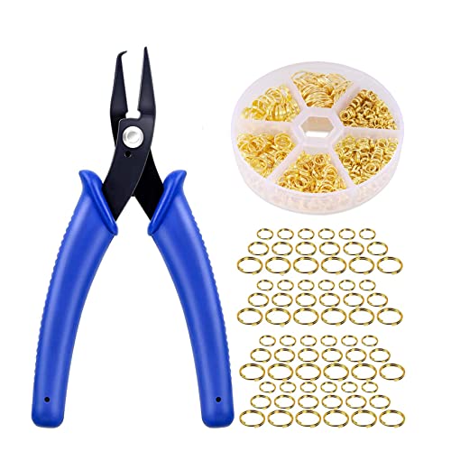 Kcvzitrds 690-Teilige DIY-Zangen für Gespaltene Ringe, Doppelt Geschlossene Biegeringe, Zum Herstellen Von Biegeösen, Öffner für Schmuck, Halsketten und Armbänder Kcvzitrds 690-Teilige DIY-Zangen für Gespaltene Ringe, Doppelt Geschlossene Biegeringe, Zum Herstellen Von Biegeösen, Öffner für Schmuck, Halsketten und Armbänder von Kcvzitrds