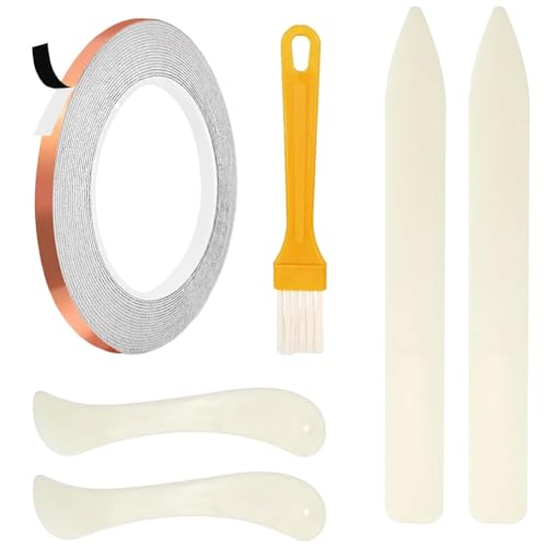 Kcvzitrds Klebeband, Kupfer, Schwarz, 1/4 Zoll, für Buntglasfenster, 1 Rolle mit 56 Metern, Dicke 2 m Kcvzitrds Klebeband, Kupfer, Schwarz, 1/4 Zoll, für Buntglasfenster, 1 Rolle mit 56 Metern, Dicke 2 m von Kcvzitrds