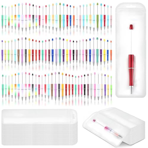 Kcvzitrds Kugelschreiber-Set mit losen Perlen, Kugelschreiber, schwarze Tinte, für Schule, Basteln, Büro Kcvzitrds Kugelschreiber-Set mit losen Perlen, Kugelschreiber, schwarze Tinte, für Schule, Basteln, Büro von Kcvzitrds