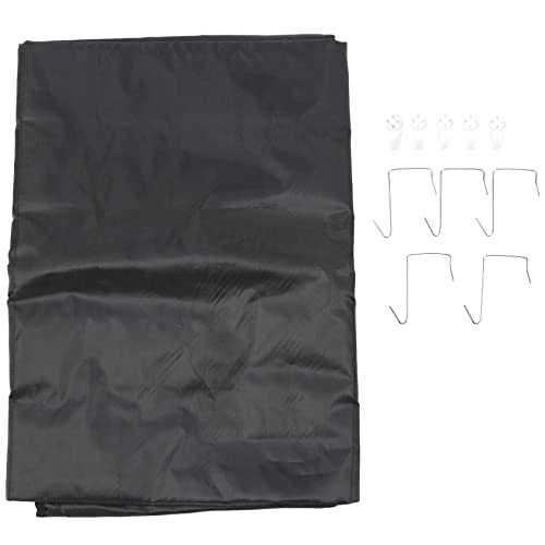 Kcvzitrds Robuste Taschentafel mit 30 Taschen, 5 Türbügel, inklusive Organizer für Dateien, zum Aufhängen, organisieren Sie Ihre Hausaufgaben, Dateien, Scrapbook-Papier usw. (schwarz) von Kcvzitrds