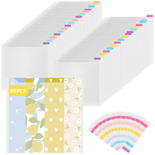 Kcvzitrds Scrapbook-Papier-Organizer mit 120 Haftregister für 30,5 x 30,5 cm, 60 Stück von Kcvzitrds