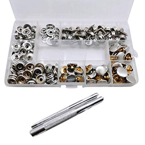 Kcvzitrds Set mit Druckknöpfen aus Segeltuch, Segeltuch und Bootsverkleidung, Befestigungsset mit Druckknöpfen für Bootsmöbel, 50 Sets Kcvzitrds Set mit Druckknöpfen aus Segeltuch, Segeltuch und Bootsverkleidung, Befestigungsset mit Druckknöpfen für Bootsmöbel, 50 Sets von Kcvzitrds